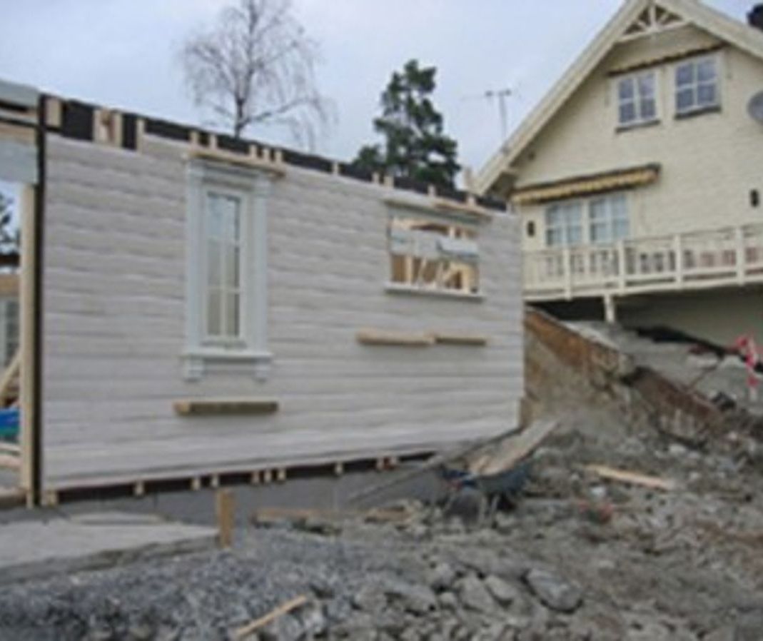 Oppsetting av yttervegger